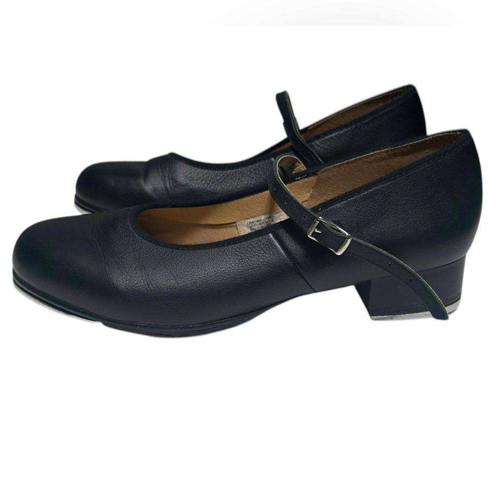 Bloch Black Leather Tap Shoes Size 10 Leather Upper Leather Sole Cotton Lining